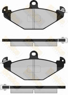 BRAKE ENGINEERING pa814 -  Комплект тормозных колодок, дисковый тормоз
